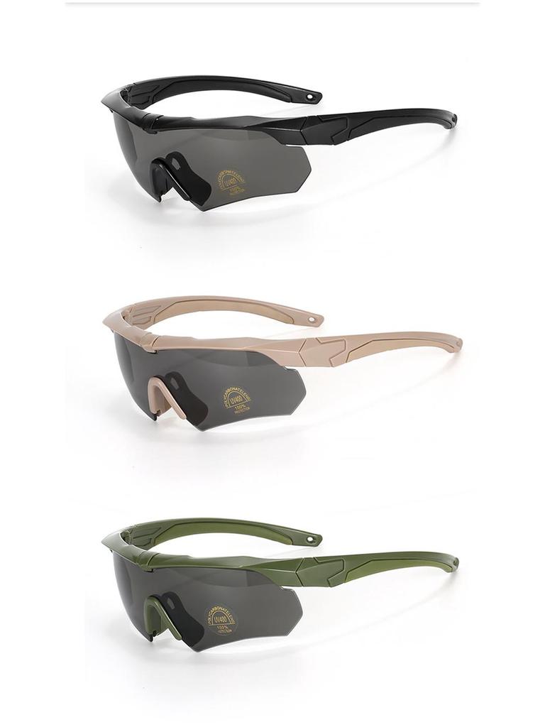 Tactische Gepolariseerde Gevechtsbril voor Buitengebruik: Wind- en Zandbestendige Kruisboogbril Set