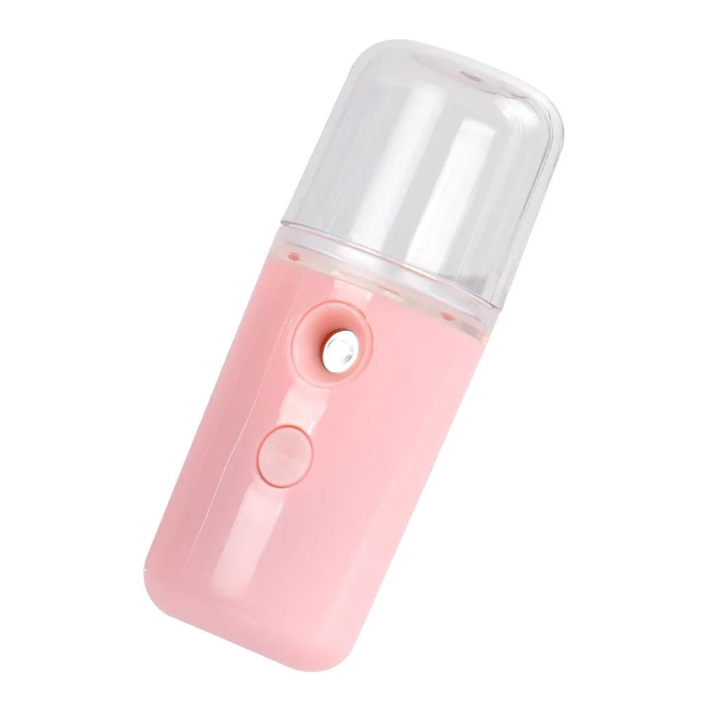 

Автомобильный увлажнитель воздуха, 30 мл, мини-нано-распылитель для лица, USB-распылитель, очиститель, ароматерапия, диффузор эфирного масла, пополнение воды розовый