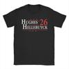 Hughes Hellebuyck 26 Team USA Unisexs T Shirts Jack Hughes USA Hockey VTees Short Sleeve Round Collar TShirt 100 Cotton