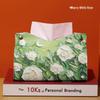 Light Luxury Oil Painting Leather Tissue Box