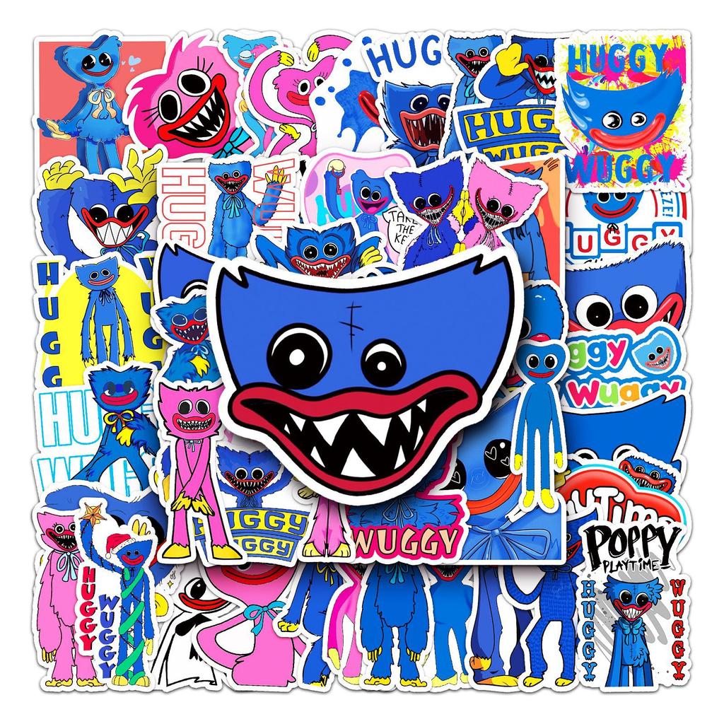 50 Poppy's Play Time Doodle Cartoon Game Creative DIY Skateboard Luggage Stickers Waterproof