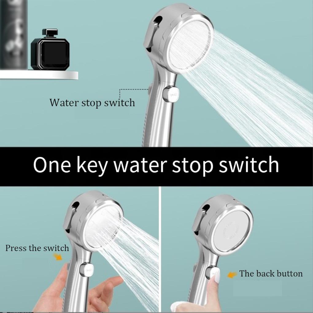 Shower Digital Temperature Display Bathroom Rainfall Spray Bath Shower Pressurized Universal Replacement Sprayer