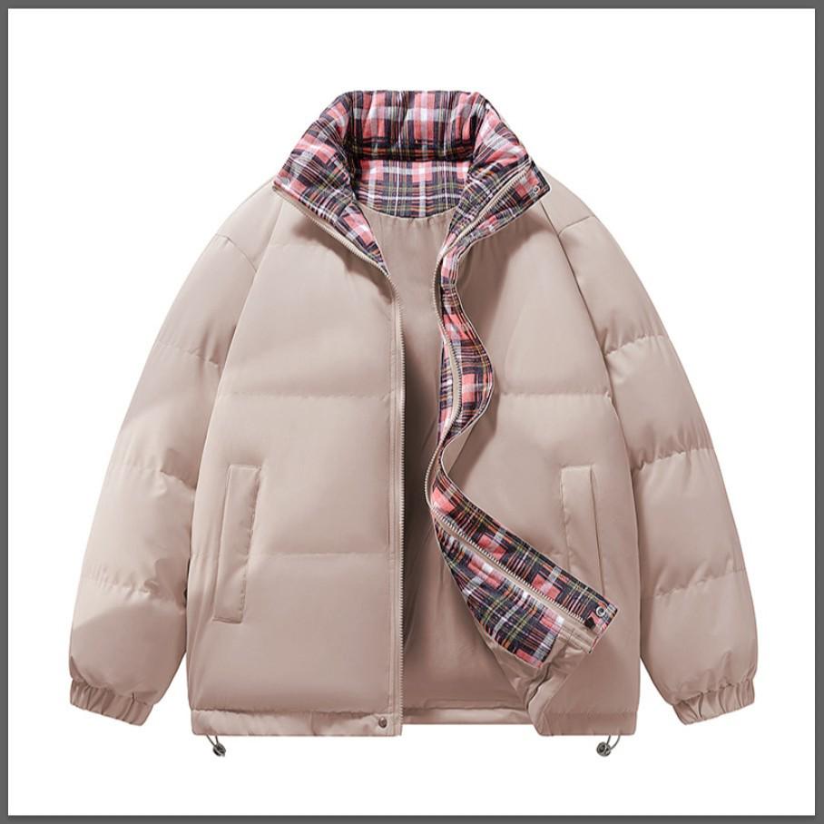 Teen Stand Collar Cotton Jacket - Trendy Padded Outerwear for Junior & High School Boys
