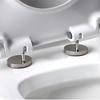 Universal Stainless Steel Toilet Seat Mounting Kit with Quick-Release Buckle