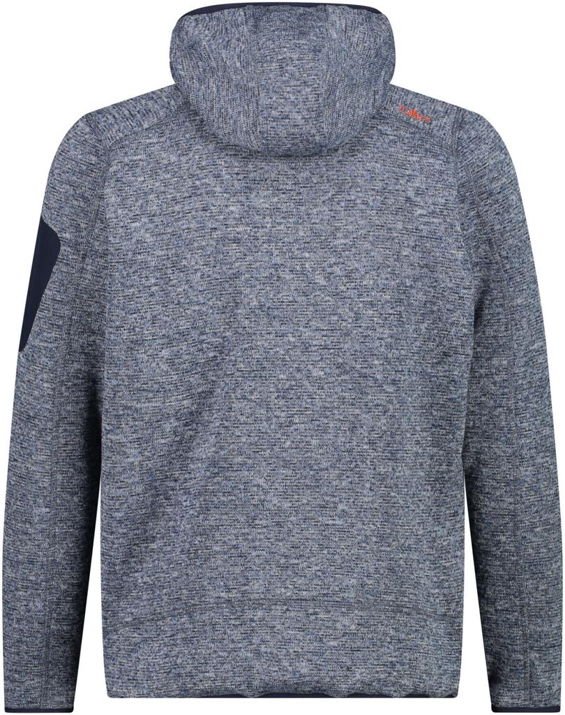 Куртка CMP Man Jacket Knitted Fix Hood (3H60847N) blue ink/storm/arancio