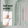 Double Ended Cuticle Pusher Cuticle Trimmer with Fork Nails Polish Remover Cuticle Remover Tool