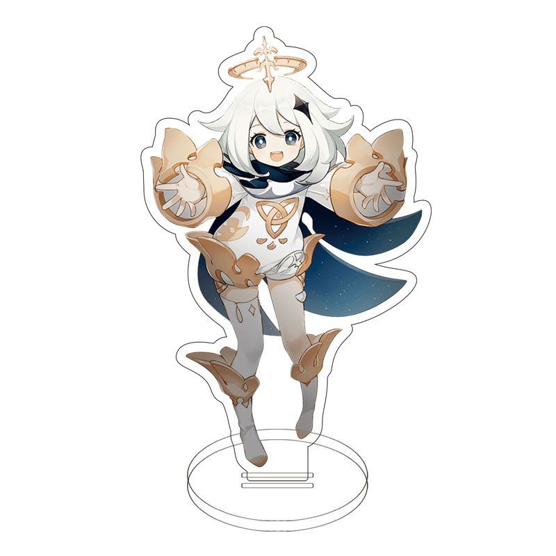 Game Genshin Impact Acrylic Figure Stand Klee Keqing Ganyu Display Desktop