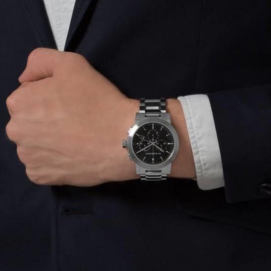 Burberry Montre pour homme The City BU9351 avec cadran noir