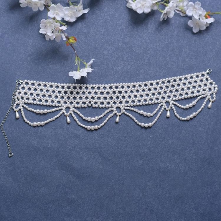 Lightweight Multi Strand Pearls Jewelry Polished Beads Design Necklace for Everyday Wedding Party Clothes Perfectly