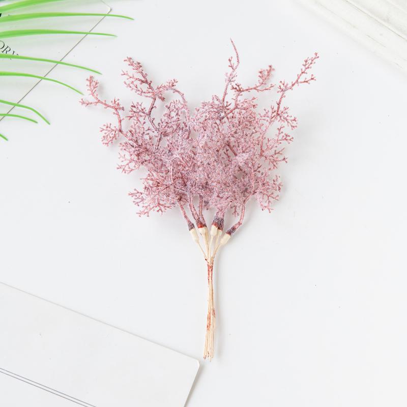 Artificial Plants Golden Silvery Christmas Colorful Tree Gift Vase Filler Home Room Wedding Warm Atmosphere Building Decorations