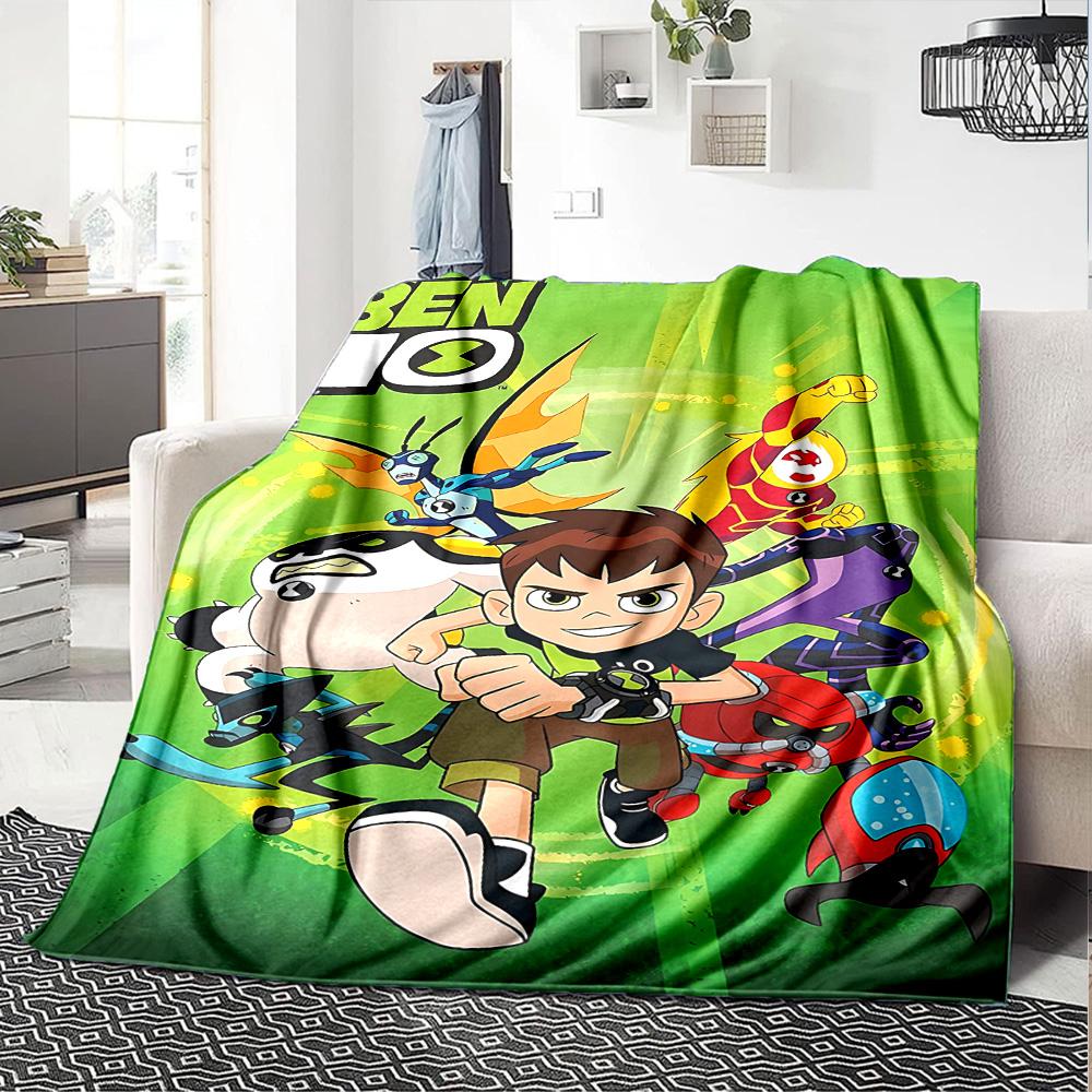 Ben Alien Force Flannel Blanket Super Soft Warm Cozy Blanket For Sofa Bed Office Travel Allseason Home Decor Gift