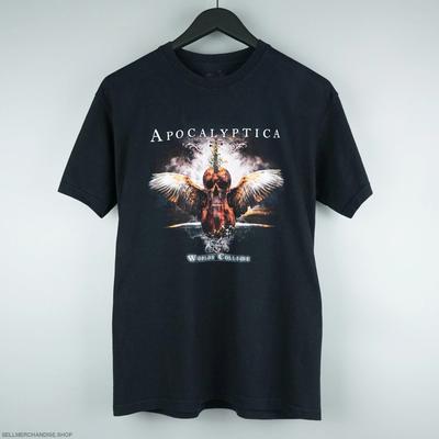 2007 Apocalyptica Collection Short Sleeve Black All Size T-Shirt AR923 Unisex T-Shirt