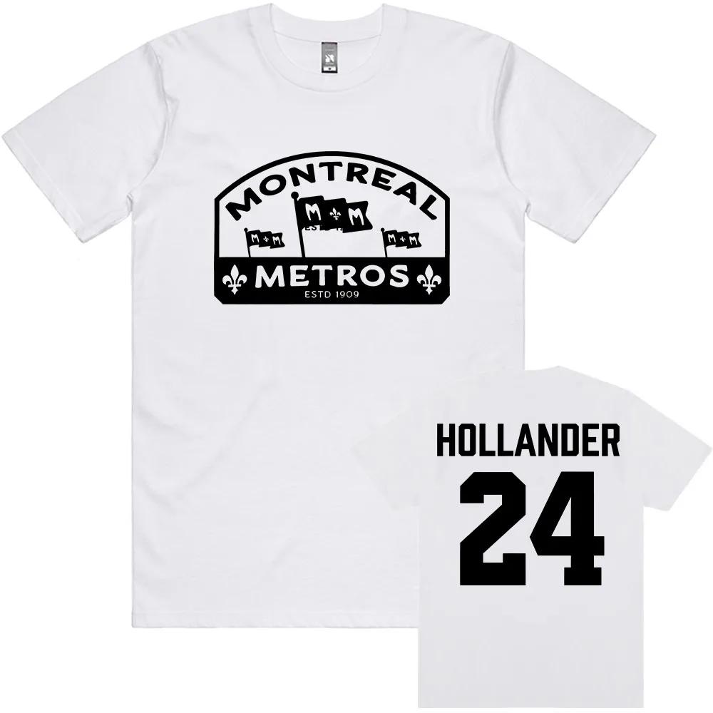 Shane Hollander 24 Montreal Metros Tee Hot TV Heated Rivalry Graphic Print T-shirt Cotton Loose Women/Men Tshirts Print Clothing