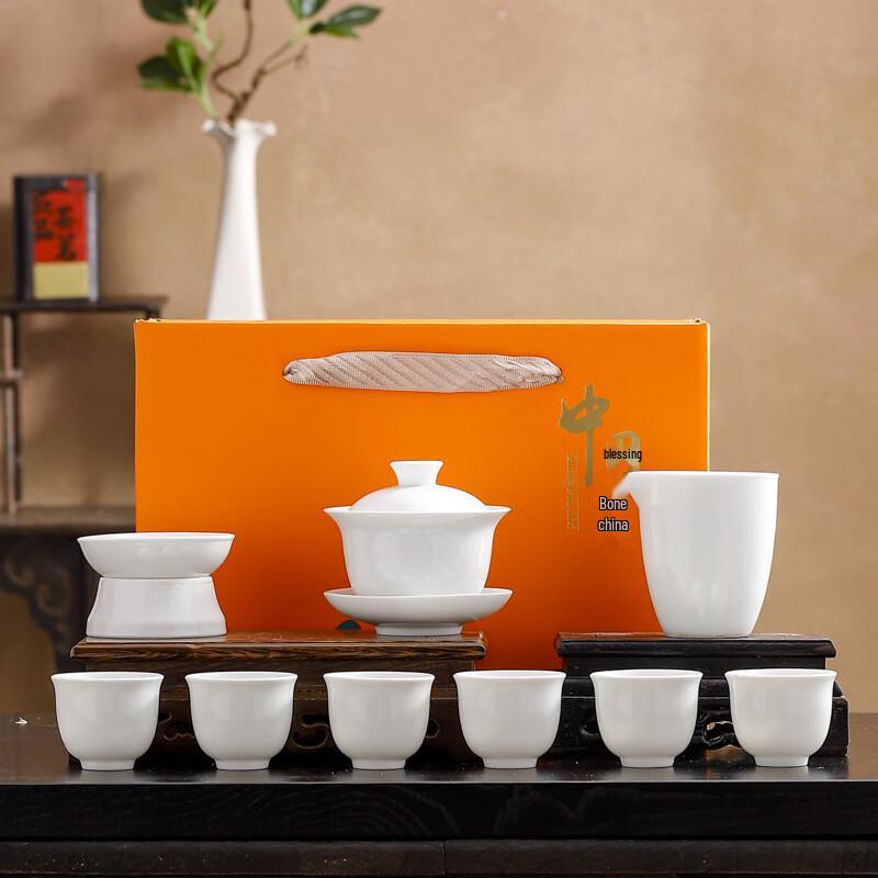 Traditional Chinese Ink Wash Ceramic Kung Fu Tea Set