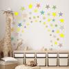 Tj11006 Creative Color Star Wall Sticker Beautifying Decoration Living Room Bedroom Background Self-Adhesive Wall Sticker