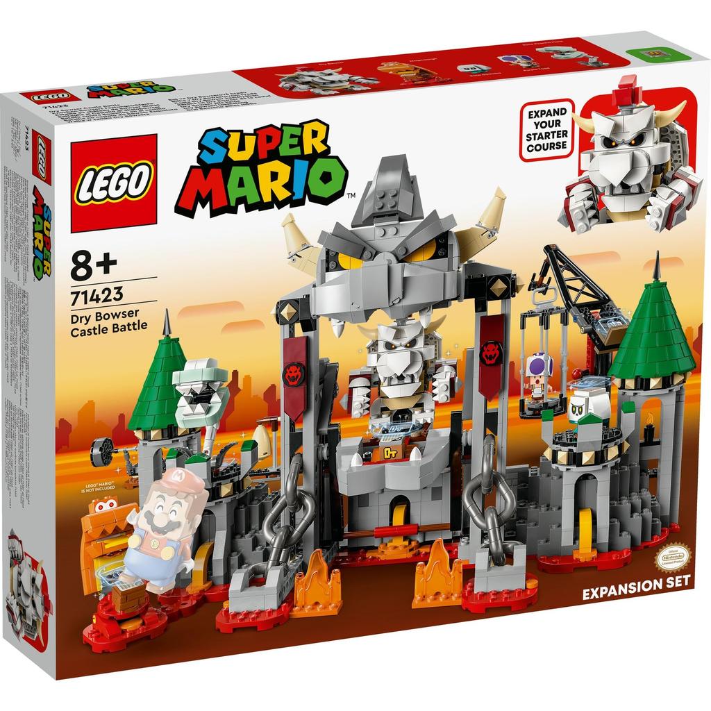 LEGO Super Mario Bowser and Castle Battle Challenge Toy Toy Block Girls 8 9 10 Elementary School Mario Goods Game 71423