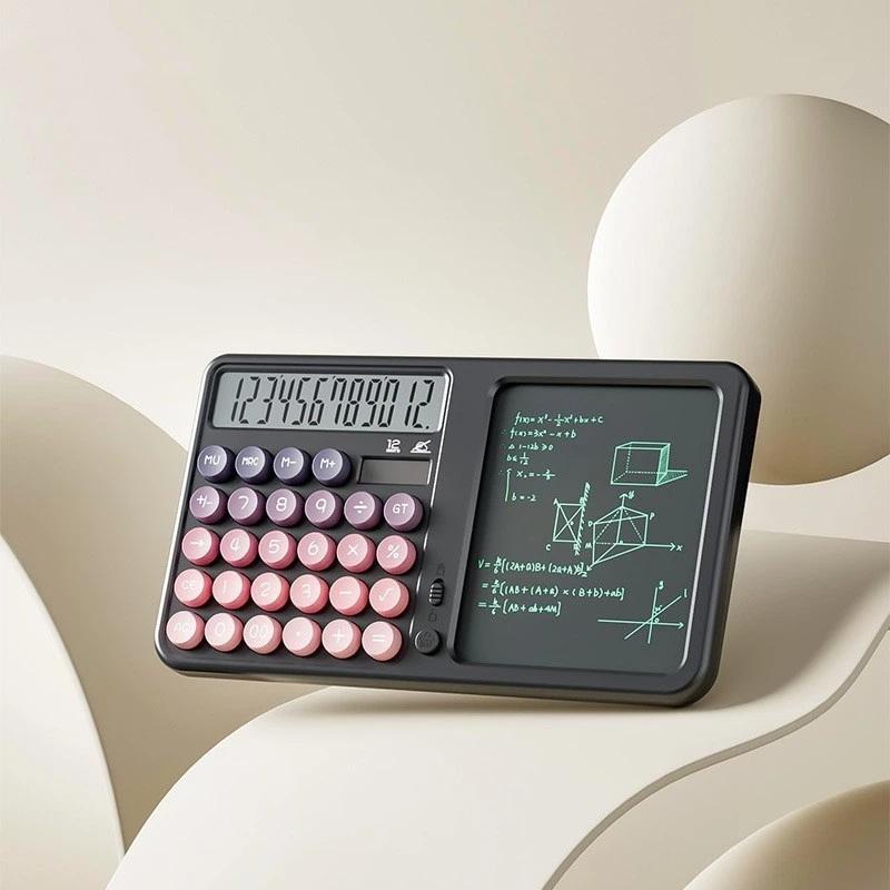 Färgglad Multifunktionell Vetenskaplig Kalkylator Med Raderbart LCD-Skrivplatta Och Stor Display Perfekt För Studenter Kontorsbruk
