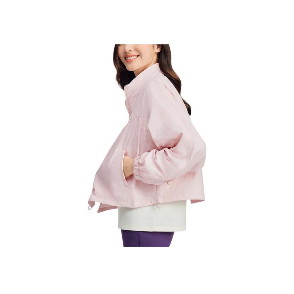 Skechers Loose Comfortable Lightweight Breathable Jacket Women Jackets Gray Pink L225W109-01NX