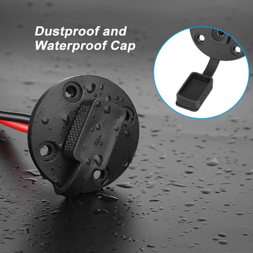 2PCS SAE Power Socket Sidewall Port Quick Connect Solar Panel Mount Connector