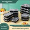 High-Temperature Resistant Disposable Divided Lunch Boxes: 3, 4, 5 Compartments Food Containers