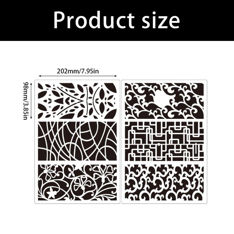 Pack of 6 Drawing Templates Multipurpose Scrapbooking Templates For Handmade Cards Wall Art And Classroom Activities