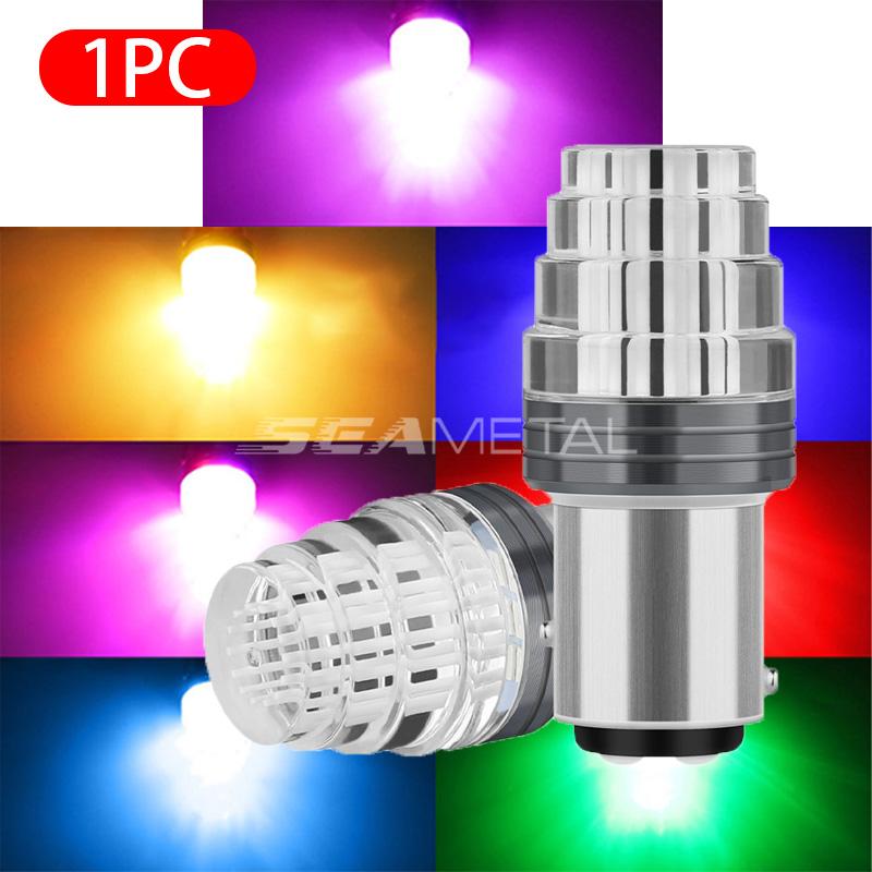 BLALION Car Flashing Light Rear Light Motorcycle High Brightness Brake Lamp LED Car Tail Bulb Brake Reverse DRL Signal Light 12V