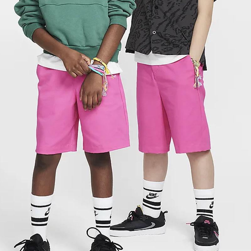 Nike Comfortable Breathable Casual Kids Shorts Kids Bottoms Alchemy-Pink Playful-Pink FN9217-605