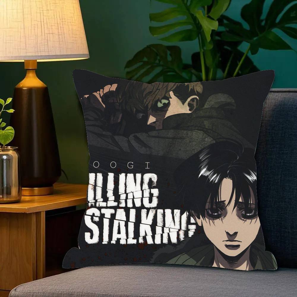 Korean Manga Killing Stalking Vintage Pillow Case Sofa Cushion Cover Room Home Decoration