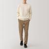 MUJI Men's Warm Cotton Brushed Chino Slim Pants, Dark Beige, Size 82, AE0XZA4A
