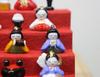Glass Square Cute Glass Hina Doll Five Musicians Singing Small
