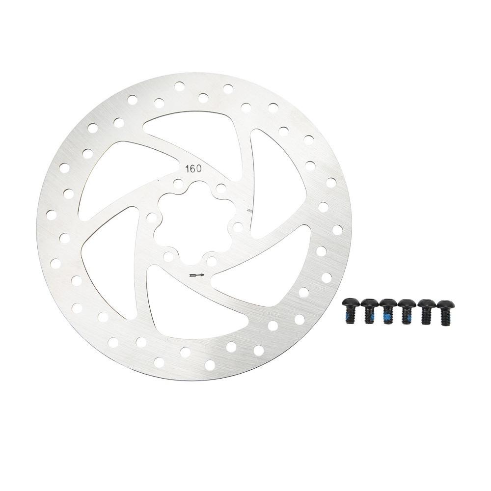 

160mm Disc Brake Rotor Stainless Steel Brake Rotor Durable Bicycle Disc Brake Rotors Road Bike серебряный