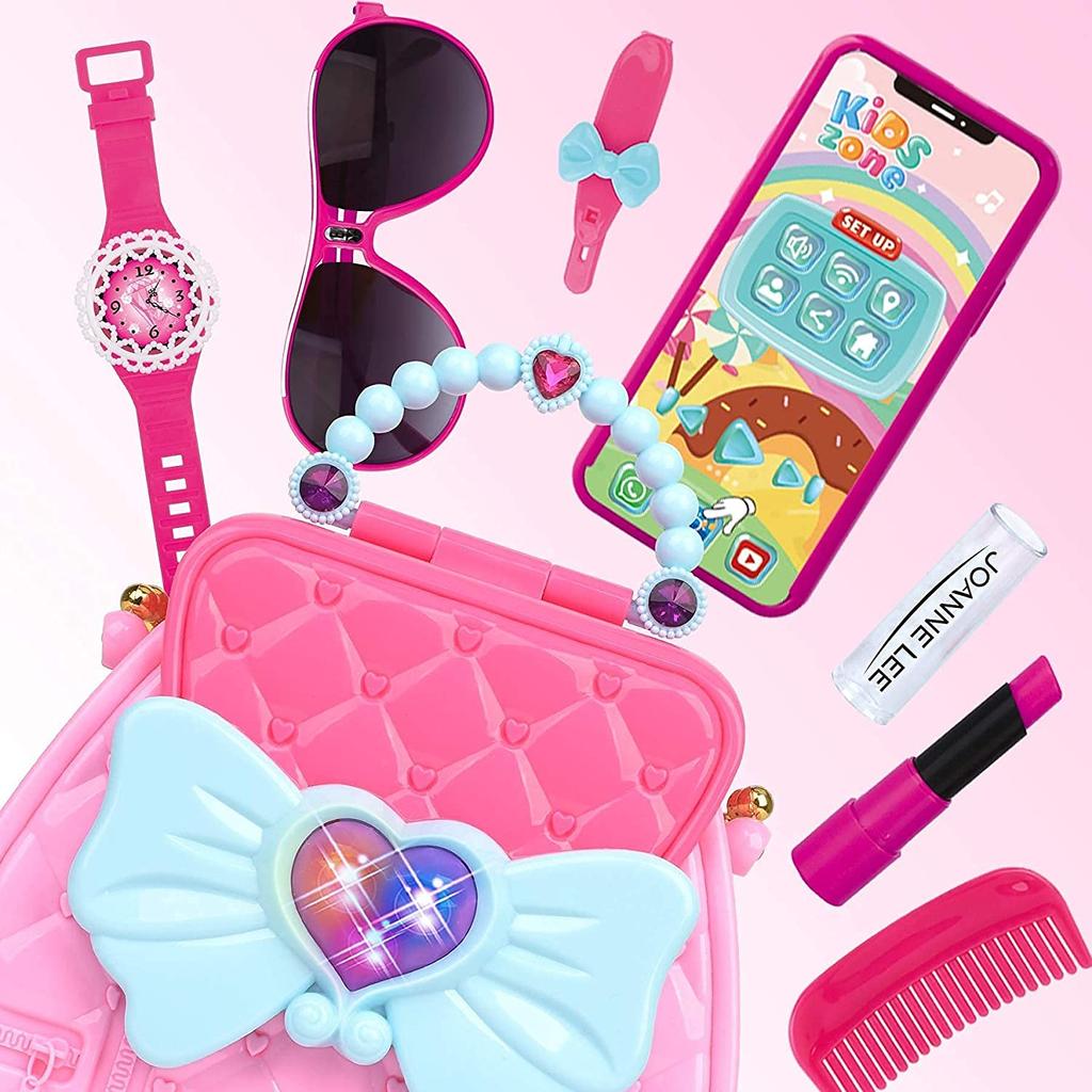 CORPER TOYS Makeup Set for Makeup Makeup Mobile Stylish Bag Dresser Play Pretend Present for Ages Girls, Toy, Toy, Toy, Key, Included, Children,
