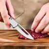 Outdoor Folding Knife Fruit Knife Stainless Steel Camping Knife Mini Mechanical Folding Knife Keychain Carrying Pocket Knife