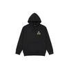 Palace Back Logo Print Hooded Sweatshirt Unisex Tops Black P19HD069