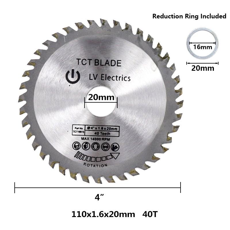 1 buc lamă de ferăstrău circulară 4" 6" 7" 8" inch lamă de ferăstrău din carbură de tungsten pentru lemn disc de tăiere TCT pentru prelucrarea lemnului
