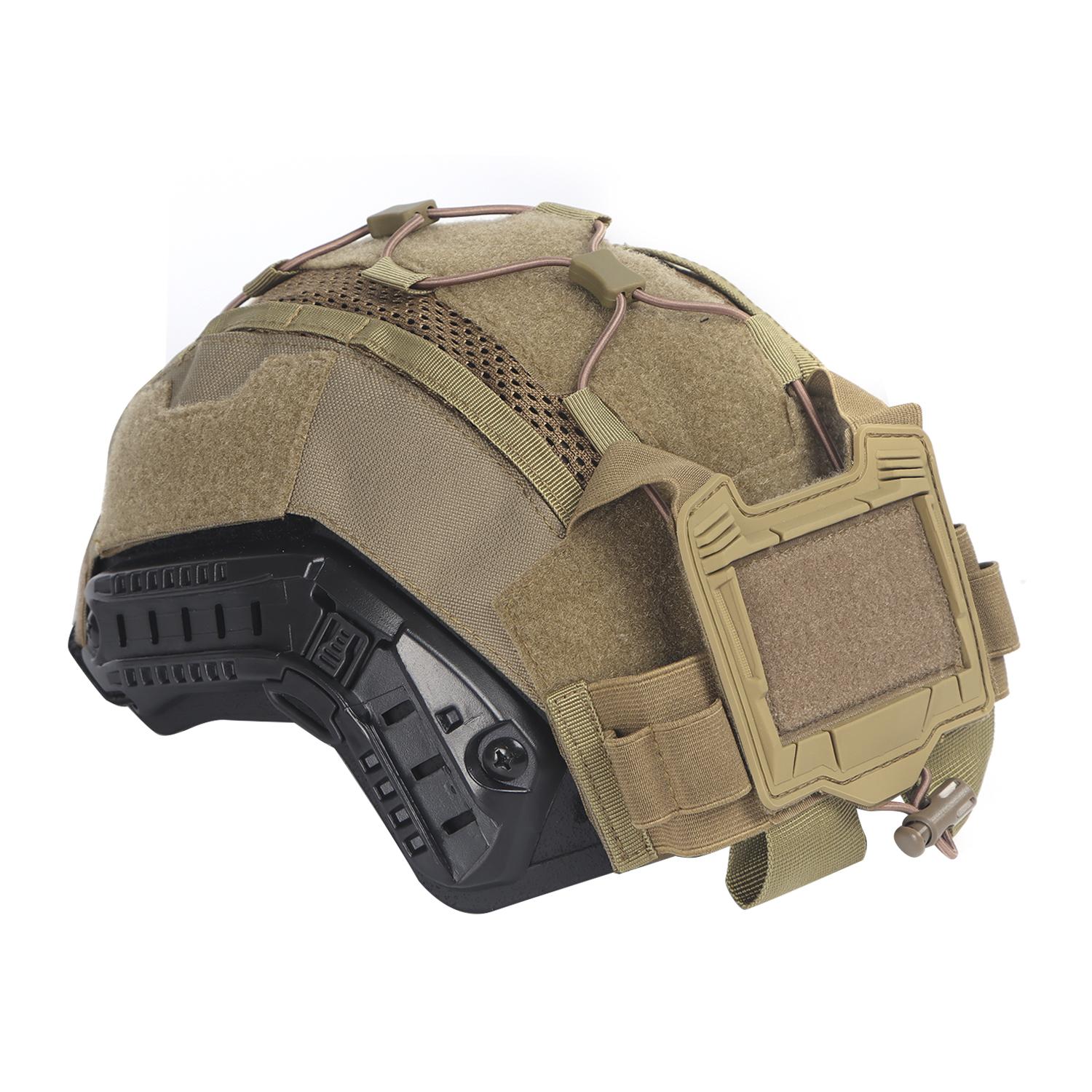 Helmhoes Set voor Maritieme Helm, NVG Batterij Pouch, Jacht Hybride Mesh Cover voor Bump & Ballistische Helmen M