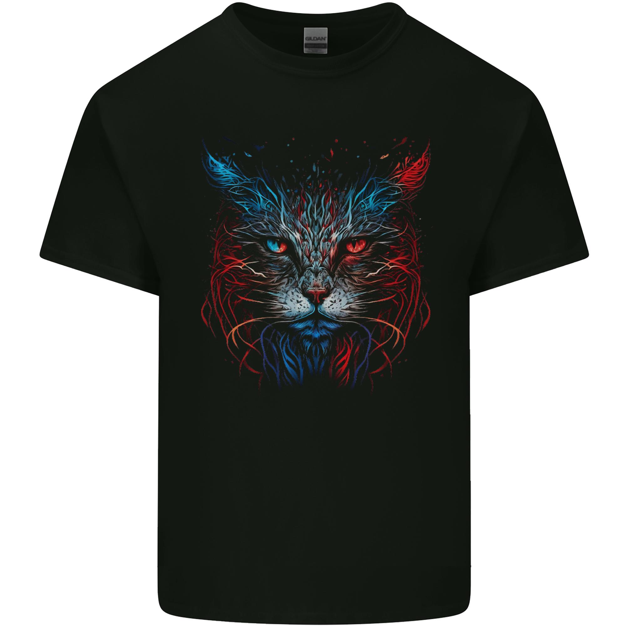 A Fantasy Cat With Cool Colours 5 Unisexs Light Cotton TShirt S