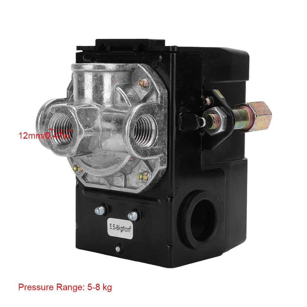 4 Hole Automatic Pressure Switch Control Valve G1 4  75 120psi 220V for Air Compressor