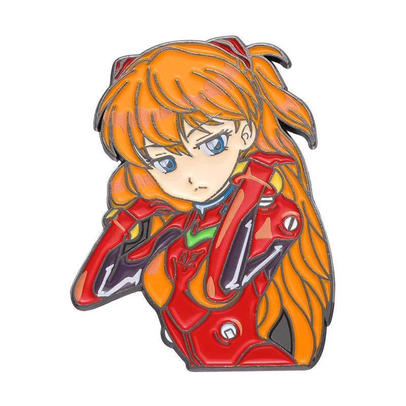 Стильная Брошь с Аниме Персонажем Цветная Металлическая Значок Привлекательный Декоративный Аксессуар XZ9329