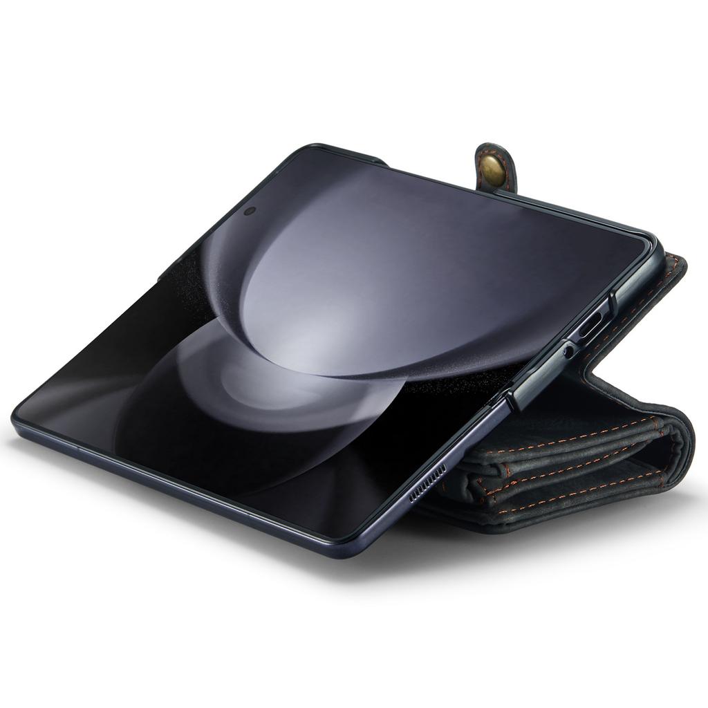 For Samsung Galaxy Z Fold6 5G Phone Cases CASEME 008 Leather Cover with Detachable Wallet and Strap