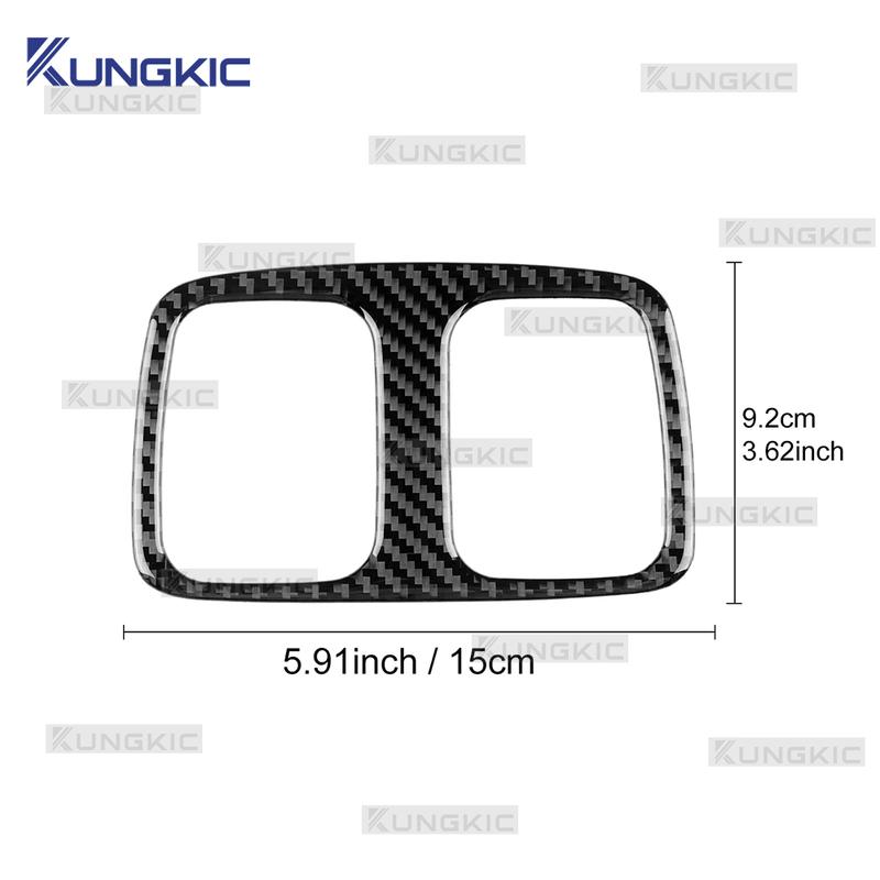 Real Soft Carbon Fiber Sticker Car Rear Air Vent Outlet Panel For Hyundai Tucson NX4 2024-2025 LHD RHD Interior Trim Accessories.
