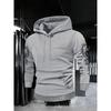 Autumn Winter Trendy Men's Vintage Streetwear Hooded Sweatshirt with Gothic Design, Featuring Demon Wings and Thorns Print on the Back