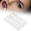 Brow Lips Template Reusable Bendable Eyebrow Lip Eyebrow Grooming Stencils for Tattoo Artists Beauty Beginners