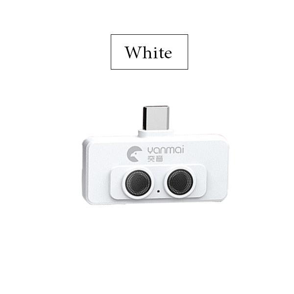 Portable Wireless Lavalier Lapel Microphone Dual-Microphone Plug and Play Mobile Phone Mic AI Noise Reduction for Vlog Live