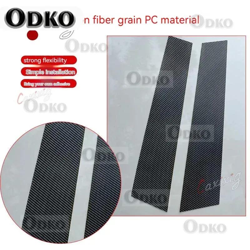 6PCS Black Car Door Window Column BC Pillar Post Trim PC Sticker Fit For Lexus CT200h CT 200 200h 2011 - Accessories