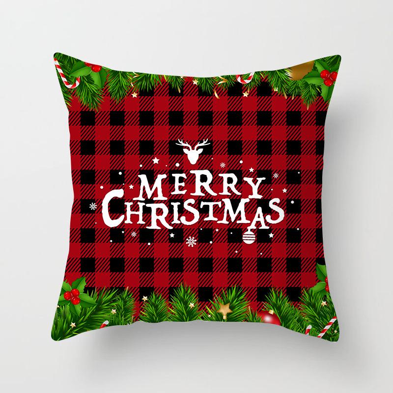 New Christmas Pillowcase Home Sofa Holiday Gift Decoration Pillow Cushion Cover