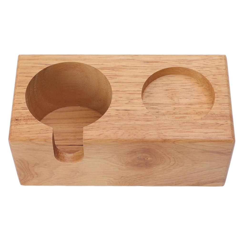 Wooden Coffee Protafilter Stand Holder Coffee Tamper Holder Stand Tamping Station