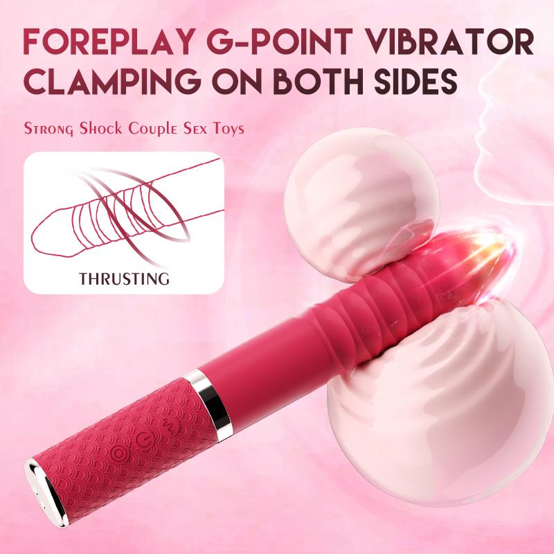 Thrusting Dildo Vibrator Sex Toys with Thrusting Vibration for Women Clit G-spot Anal Play Vagina Clitoral Stimulation Massager