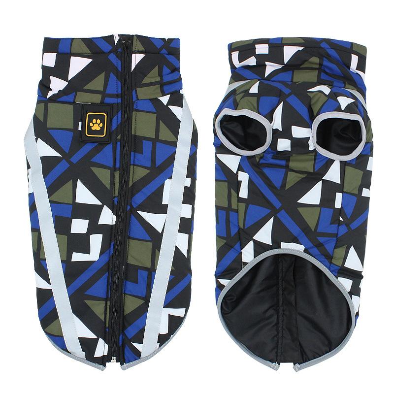 

Dog clothes are windproof and cold-proof in winter, large dog cotton clothes, medium and large dog outdoor camouflage charge cotton-padded clothes. XL