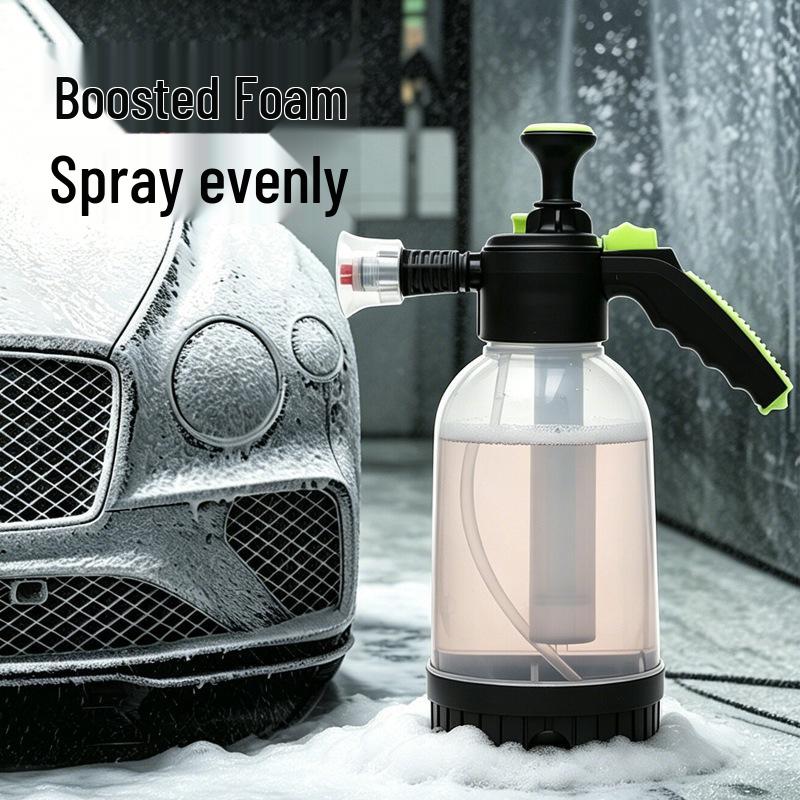 Fan-Shaped Foam Car Wash Sprayer with Pressure Relief Valve for Home Use